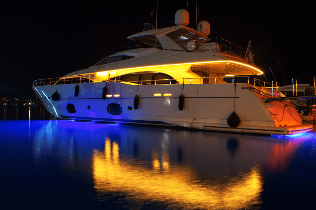 luxury yachts working